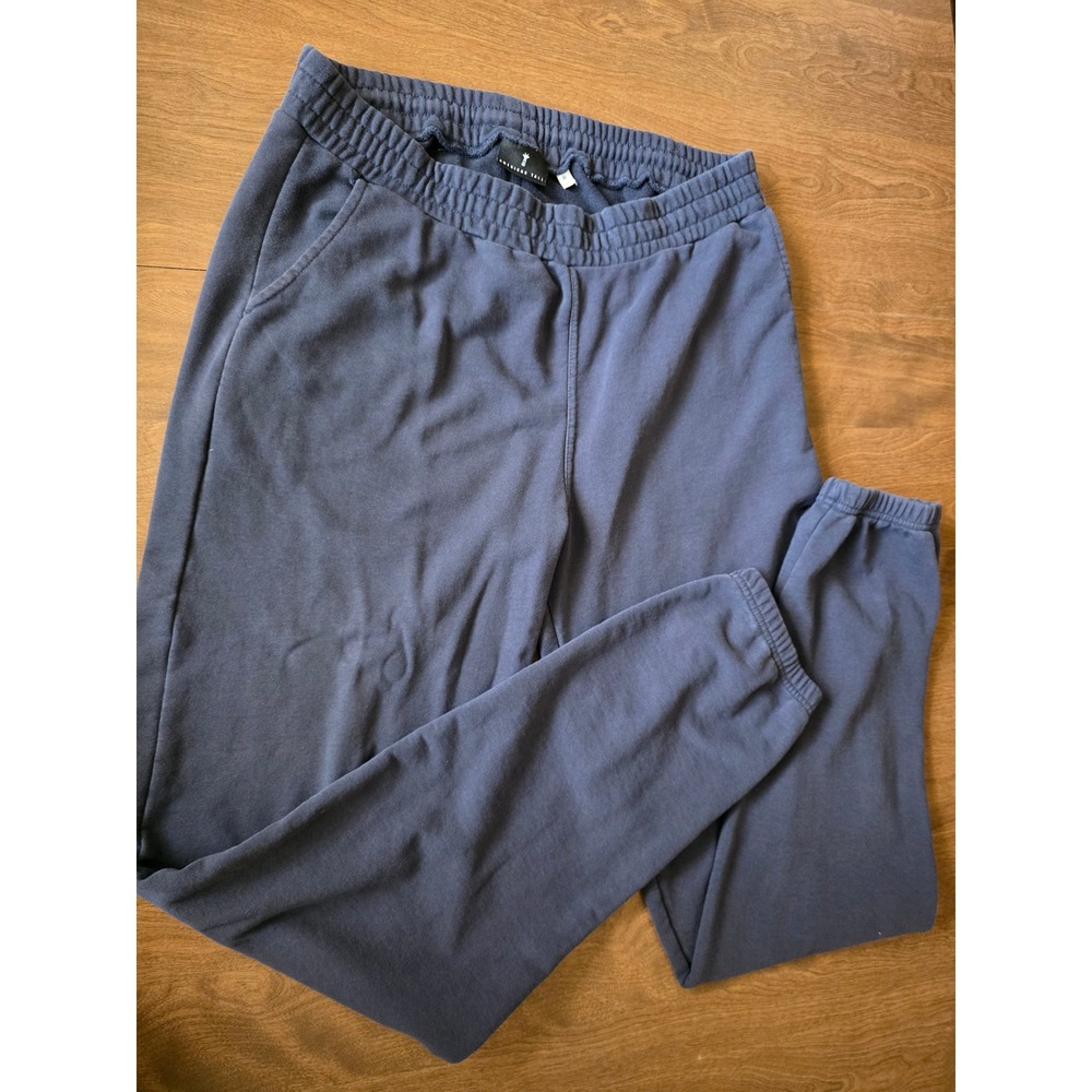 American Tall Mens Fleece Joggers Navy Blue XL Tall Sweatpants casusl everyday
